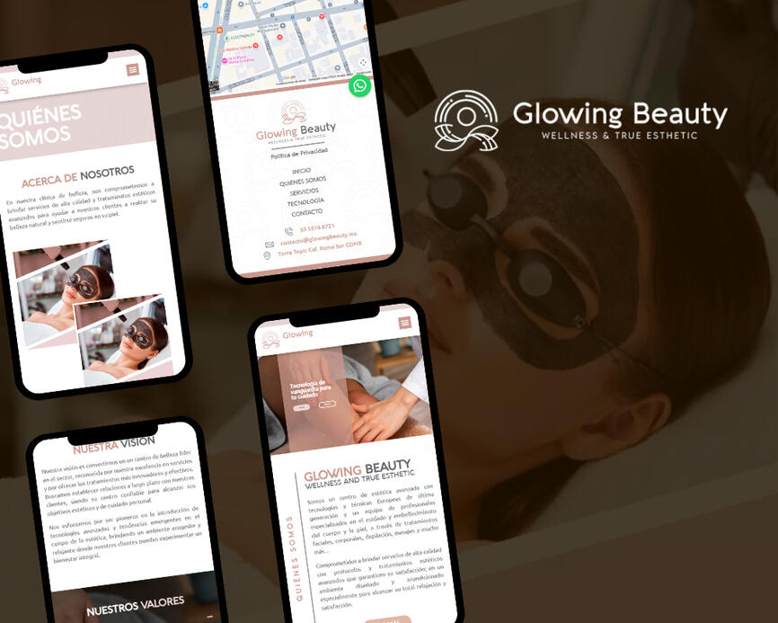 Glowing Beauty MX Website Redesign